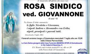 ROSA SINDICO ved. GIOVANNONE