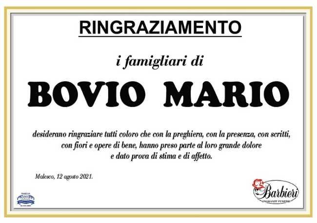 Ring per Bovio Mario