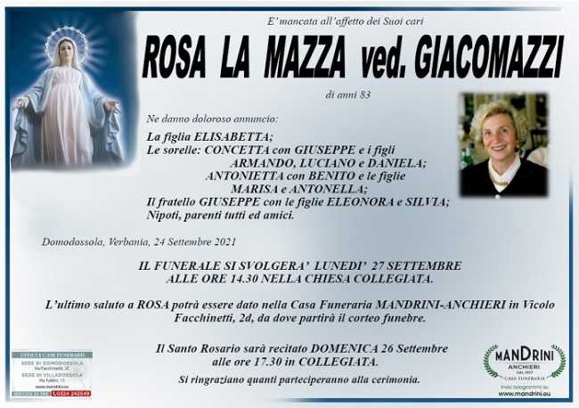 Rosa La Mazza ved. Giacomazzi