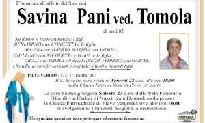 Savina Pani ved. Tomola