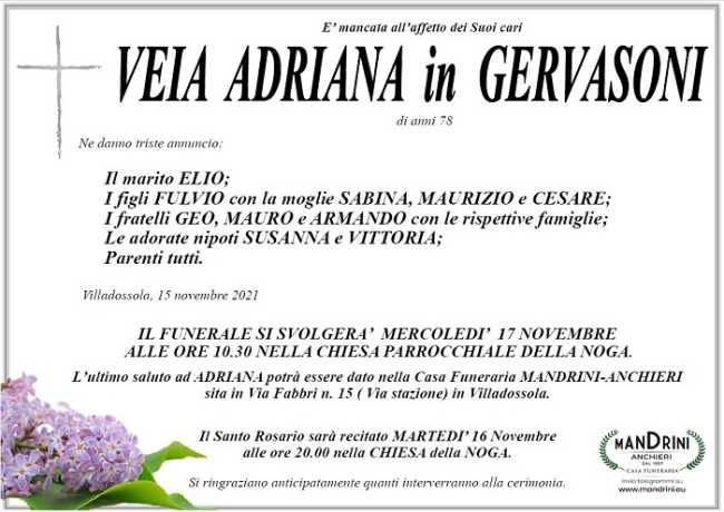 Veia Adriana in Gervasoni