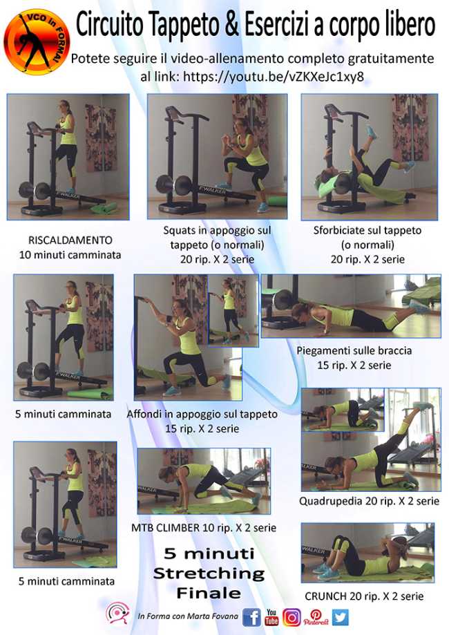 allenamento cirucito tappeto