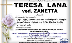 annuncio Teresa Lana