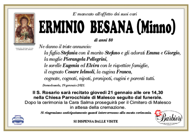 annuncio Erminio Besana