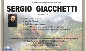 annuncio Giacchetti Sergio