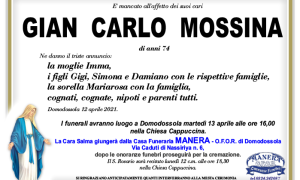 annuncio Gian Carlo Mosssina