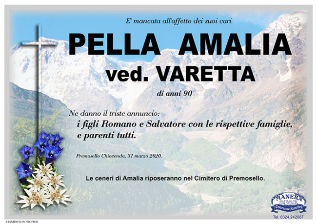 annuncio Pella Amalia