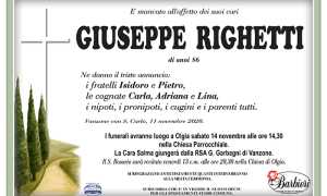 annuncio Righetti Giuseppe