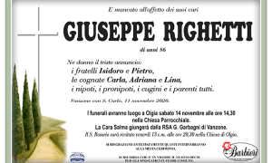 annuncio Righetti Giuseppe