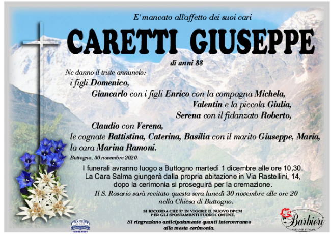 annuncio x Caretti Giuseppe