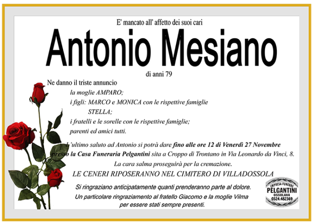 antonio MESIANO