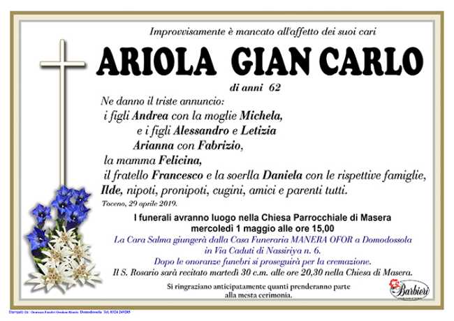 ariola gian carlo