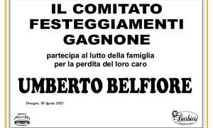 belfiore COMITATO FESTEGGIAMENTI GAGNONE Umberto Belfiore