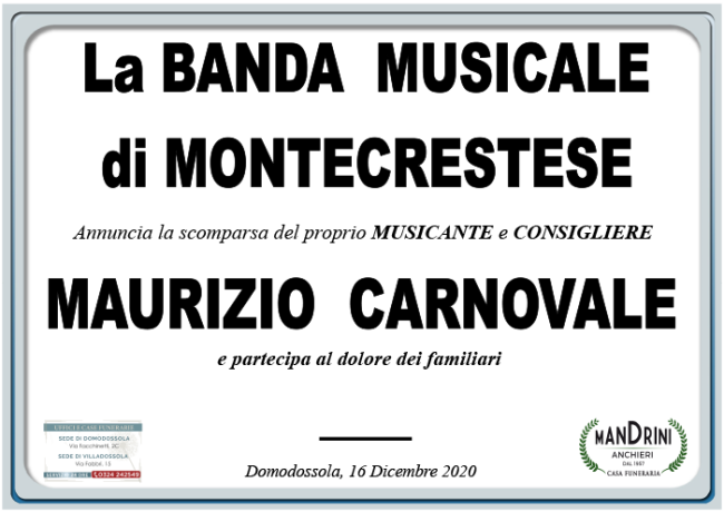 carnovale partecipazioni BANDA MUSICALE MONTECRESTESE PER CARNOVALE