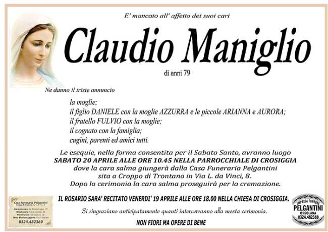 claudio maniglio