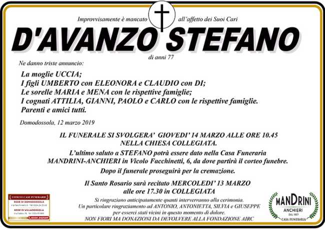 d avanzo stefano