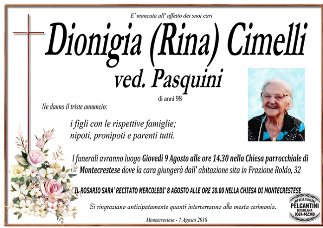 dionigia rina cimelli