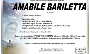 funebre AMABILE BARILETTA
