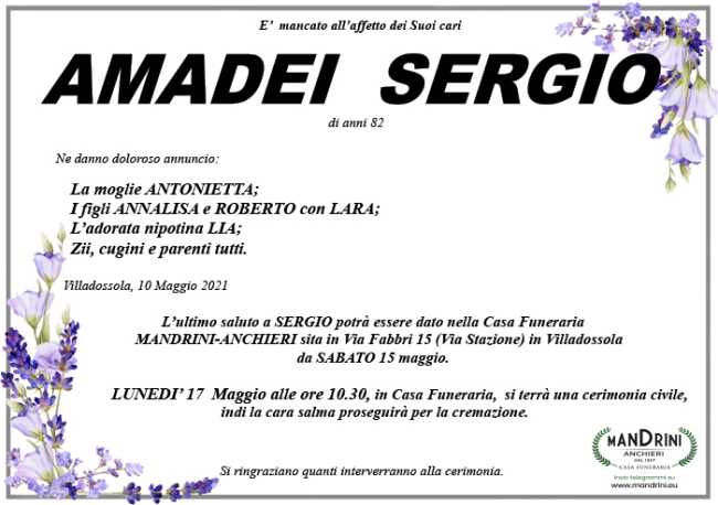 funebre AMADEI SERGIO