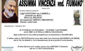 funebre ASSUMMA VINCENZA