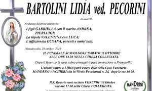 funebre BARTOLINI LIDIA