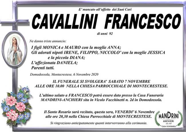 funebre CAVALLINI FRANCESCO