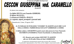 funebre CECCON GIUSEPPINA