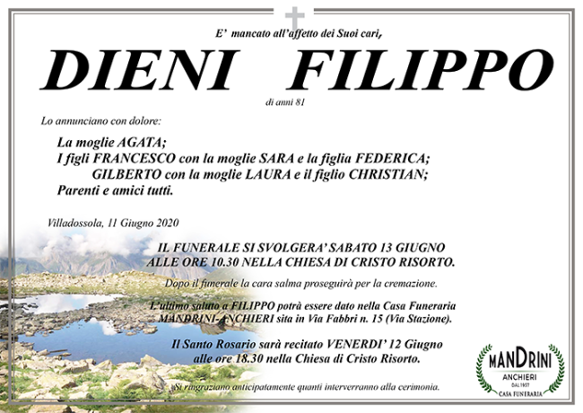 funebre DIENI FILIPPO