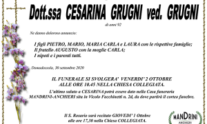 funebre GRUGNI CESARINA