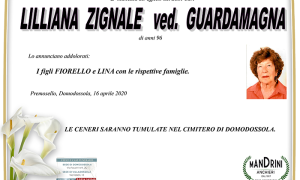 funebre LILLIANA ZIGNALE