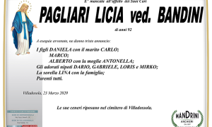 funebre PAGLIARI LICIA