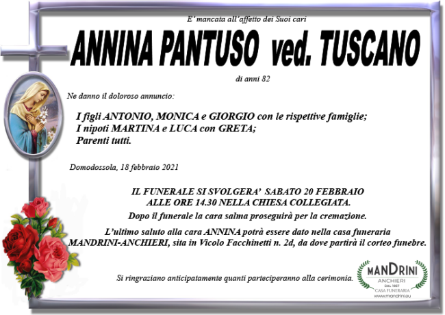 funebre PANTUSO ANNINA