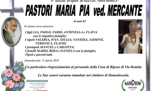 funebre PASTORE MARIA