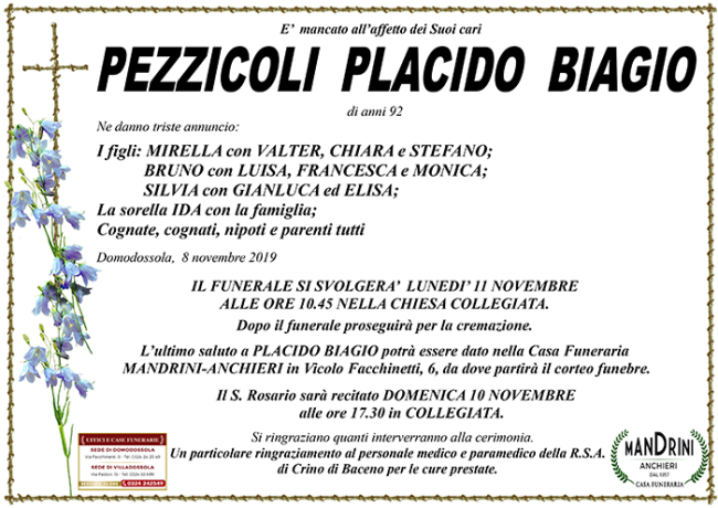 funebre Pezzicoli biagio
