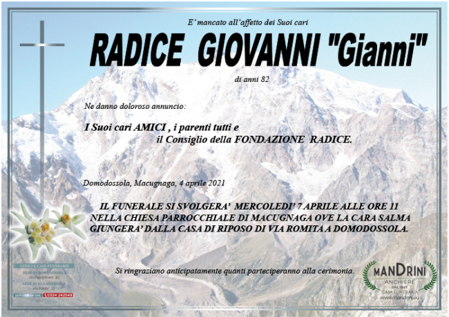 funebre RADICE GIOVANI RODOLFO 1
