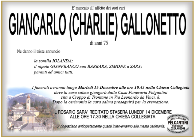 giancarlo GALLONETTO