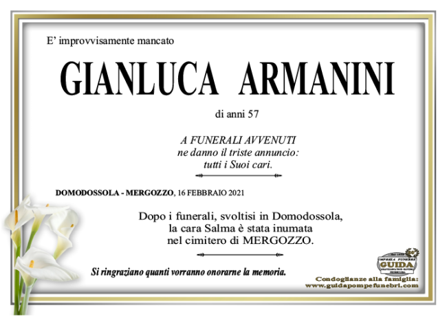 gianluca ARMANINI