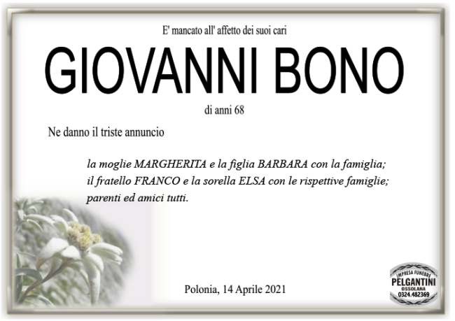 giovanni BONO