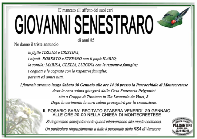 giovanni SENESTRARO