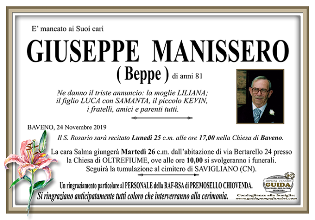 giuseppe MANISSERO
