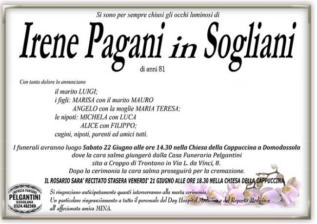 irene pagani in sogliani