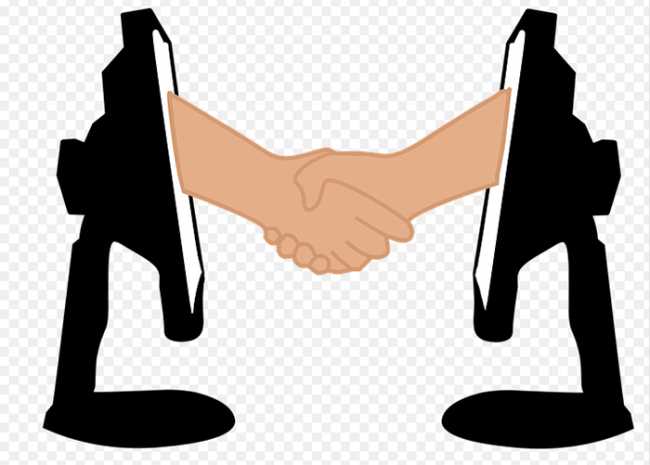 lavoro offerte 21 disegno mani computer stretta