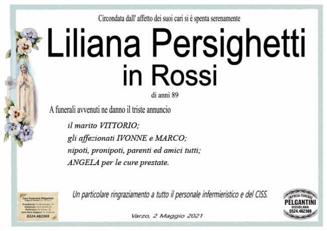 liliana in rossi PERSIGHETTI