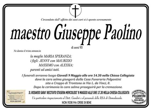 maestro giuseppe paolino