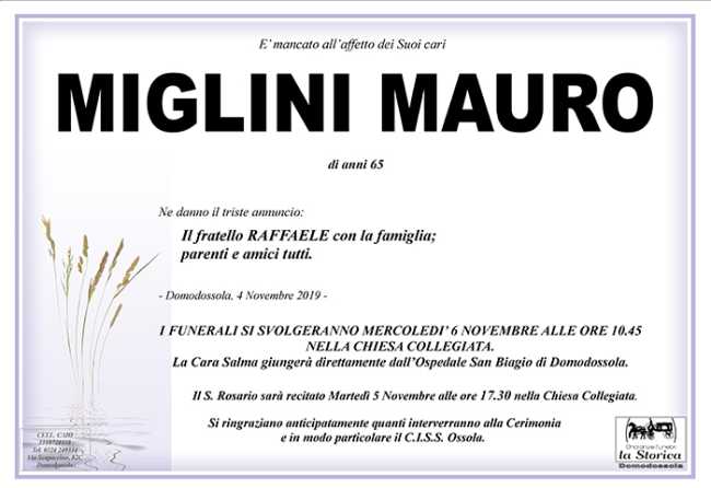 manifesto MIGLINI mauro
