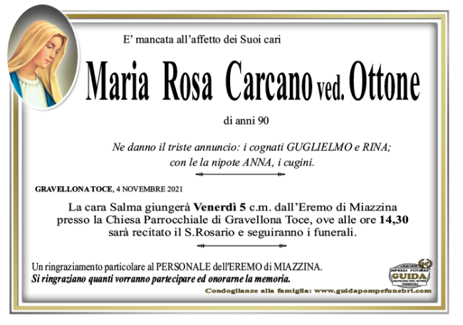 maria CARCANO OTTONE