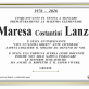 Anniversario Maresa Lanza