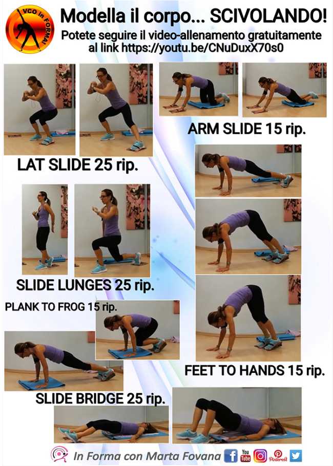 modella il corpo scivolando