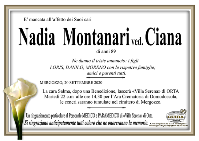 nadia CIANA MONTANARI
