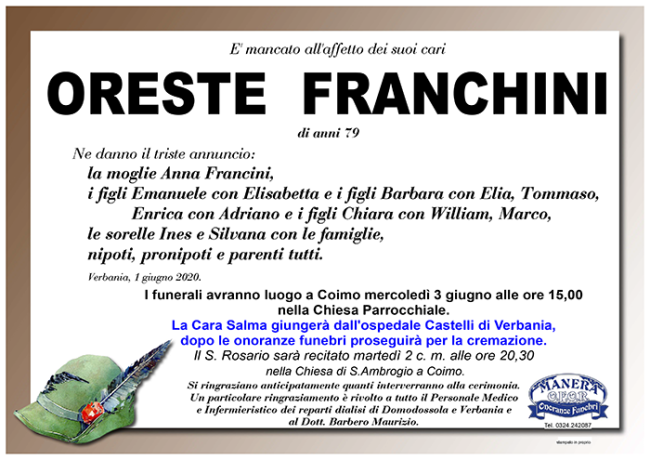 oreste ANN Franchini